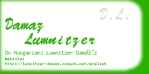 damaz lumnitzer business card